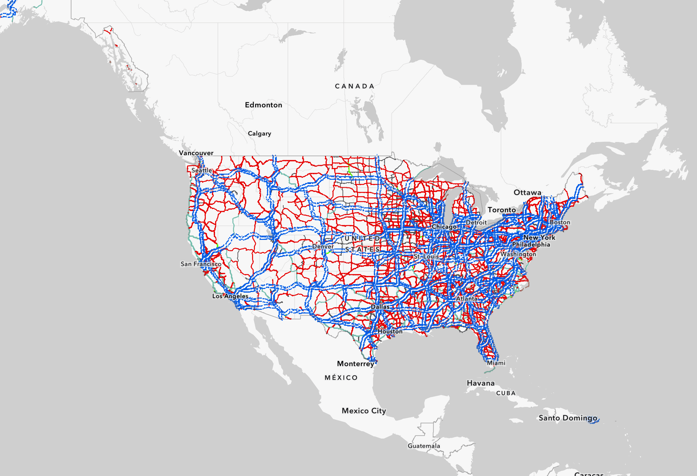 National Highway System Map